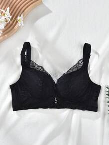 Metallic Decor Sexy Seamless Comfortable Bra, Lingerie