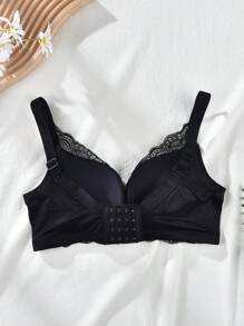 Metallic Decor Sexy Seamless Comfortable Bra, Lingerie