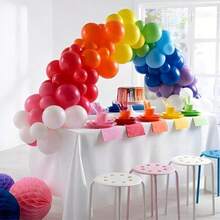 4m 10 Section Adjustable Balloon Arch Table Stand Kit, Reusable Table Balloon Arch Kit With Base High Strength Fiberglass Rods For DIY Parties Weddings Birthdays Holidays Parties - Black - View 3