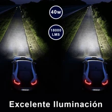 2 Piezas Focos Delanteros Hiperled Nissan Tsuru Altas Y Bajas 3 Caras 40w 16000 Lm Conector H4 - H4 - Ver 5