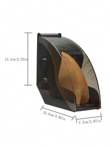 Acrylic Filter Paper Storage Box, 1pc Countertop Coffee Filter Holder, Cone Coffee Filter Holder For Coffee Bar Counter - Multicolor - View 3