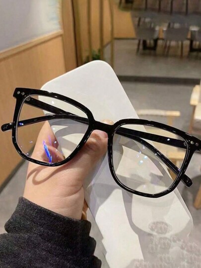 1/2pairs Women Glasses To Prevent Visual Fatigue, Watch Computer, Watch TV, Play Games And Watch Mobile Phones, Transparent Lens Eye Care Fashion Glasses Accessories For Women