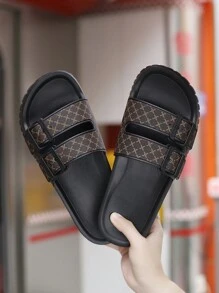 Men's Luxury Reading Glasses Slippers, Fashionable Fashionable, Non-Slip Beach Slippers
