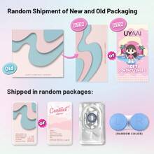 Lentes De Contacto De La Serie Uyaai Hid De Color, Desechables Por 1 Año, Naturales - CUARZO - Ver 5