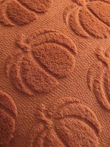 1 Stück Gebogene Kürbis Stickerei Kissenbezug ohne Kern, Geeignet für Wohnzimmer und Schlafzimmer Dekoration, Ganzjahres Dekorative Kissenabdeckung