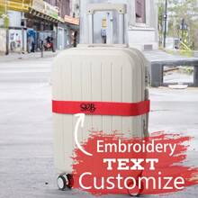 Correa de equipaje personalizada de 180 cm x 5 cm: asegure su maleta con una correa de nombre bordada personalizada con su nombre o texto