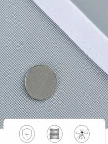 1pc Insect-Proof Window Screen & Curtain, Self-Adhesive Mosquito Netting, Breathable,  And Not Easily Detachable