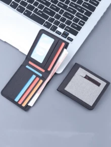 Canvas Bifold Wallet, Credit Card Holder, Lightweight And Portable Card Slots Pocket Wallet - one-size - View 2