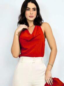 Women Blouses - Red - View 1