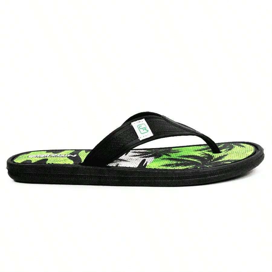 Men Flip Flops & Slides - 青檸色 - 查看 1