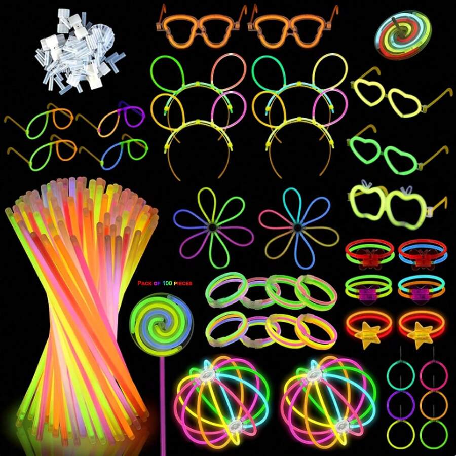 Glow Stick Toy, Light-Up Stick For Concerts And Dancing With Random Free Accessories
