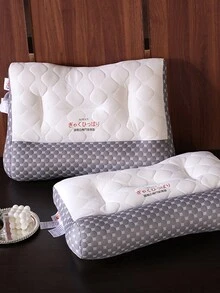 一体长方形乳胶牵引枕保健护颈枕芯单人成人枕芯办公室午睡枕侧睡软枕芯现代风格家纺、床上用品、枕芯 - 彩色 - 查看 4