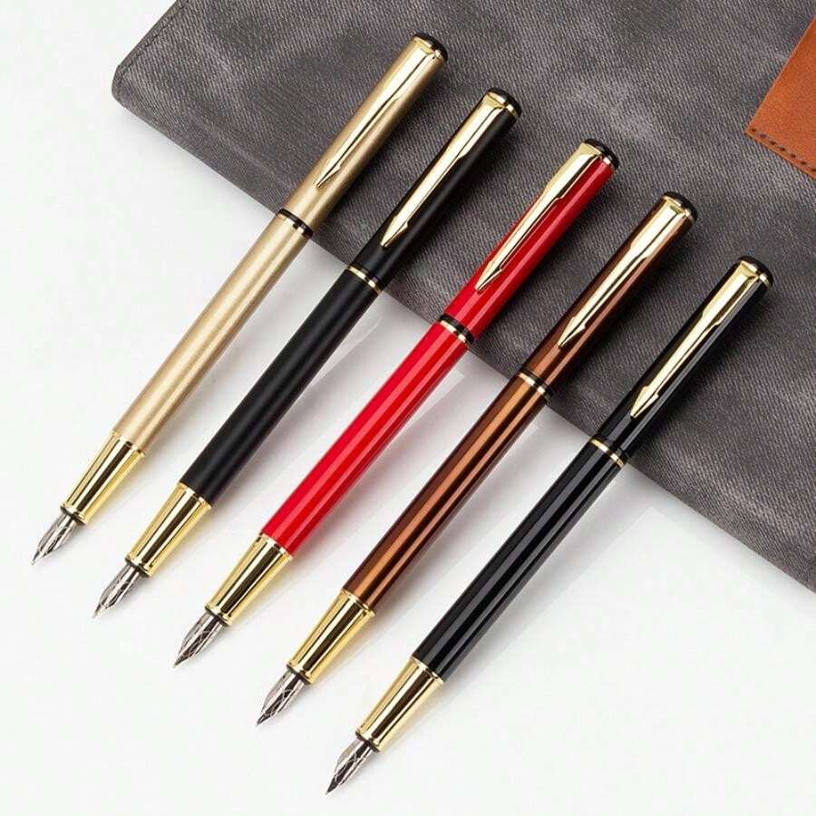 Refillable Metal Fountain Pens, Suitable For Installing 0.5mm Ink