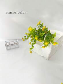 2 Stems High-Quality Artificial Gypsophila (Including Plastic Hydroponic Vase) For Indoor Decoration, Wedding Parties, Festival Celebrations, And Love Confessions - Multicolor - View 6