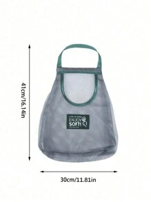 1pc Kitchen Storage Mesh Bag, Vegetable & Fruit Storage Bag, Random Single/Double Layer