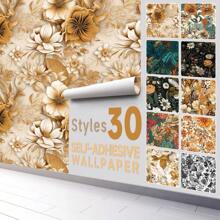 1 cuộn (300 cm * 45 cm) Phong Cách Bắc Âu Liền Mạch Nối Nhà Bếp Phòng Khách Giấy Dán Tường Tự Dính, Chống Thấm Nước Và Chống Ẩm Hình Nền Cây Nhựa Pvc Mờ Dán Tường, Nhà Bếp, Vật Dụng Nhà Bếp, Thực Phẩm, Nấu Ăn, Cắm Trại, Kỳ Nghỉ, Bãi Biển, Trang Trí Phòng, Người tổ chức, Tiệc tùng, Du lịch. - Một kích thước phù hợp với tất cả - Xem 14
