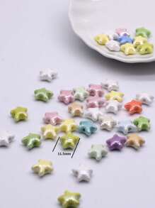 10Pcs A Bag Ceramic Beads Heat Flower Shells Starfish Elephant Shape For Jewelry Making DIY Accessories Valentines