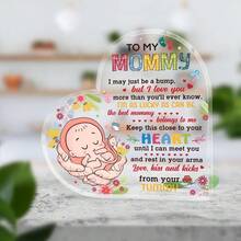 Presenter till kvinnor med nybliven mamma, akrylskyltdekoration för blivande mamma, presentidéer till förstagångsmamma, bästa presenten till nybliven mamma efter förlossningen, presenter till nybliven graviditet för mors dag, presenter till könsavslöjande - 1 st - Visa 6