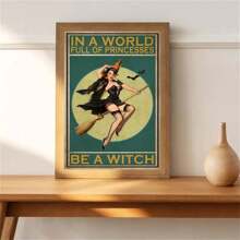 1 Máy Tính Nghệ Thuật Trang Trí Poster, Poster Cô Gái, Halloween, Gothic, Vintage, trang Trí Tường Poster Canvas Nghệ Thuật Trang Trí Tường Nghệ Thuật Treo Tường Nhà, Không Khung - Nhiều màu - Xem 4