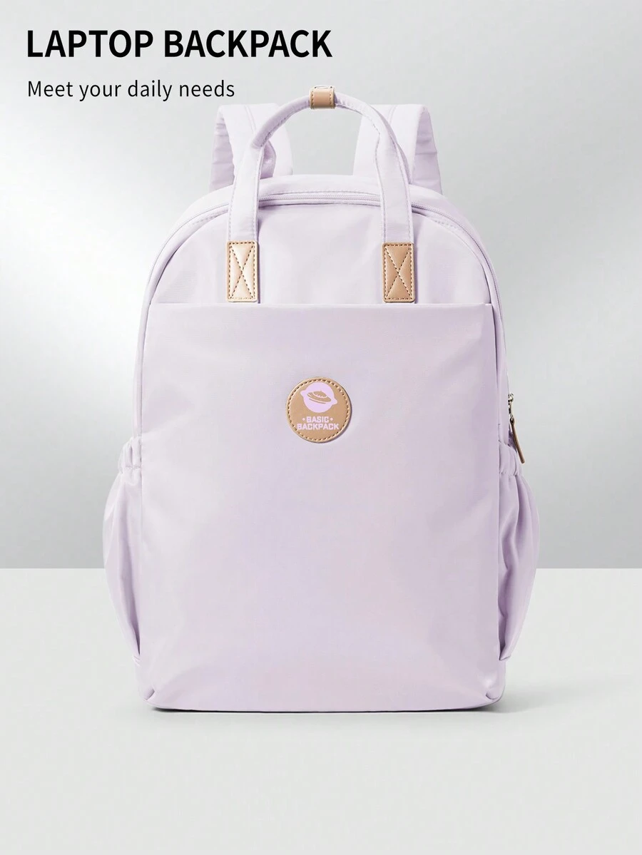 女士时尚小型校园背包，带拉链的时尚防水背包钱包，适合大学旅行派对的可爱手提背包日用背包，女士 13/14 英寸笔记本电脑背包教师背包护士包，轻便校园书包男女休闲电脑包徒步旅行背包，女士工作背包，适合旅行、通勤、大学