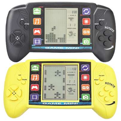 23-In-1 Handheld Game Console With Large Screen, Requires 2 AA Batteries, Creative Toy For Children, Retro Classic Design In Yellow Or Black