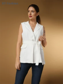 Women Blouses - White - View 3