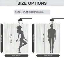 1 pièce Rideau de douche ou ensemble de tapis avec imprimé tournesol, design simple pour salle de bain avec 12 crochets de rideau de douche. Décoration de maison, décoration de salle de bain, décoration d'automne, accessoires de salle de bain, rentrée scolaire - Multicolore - Voir 3