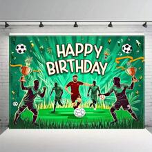 1Pc Bóng Đá Tiệc Sinh Nhật Phông Nền Sân Bóng Đá Ảnh Nền Chủ Đề Bóng Đá Trang Trí Tiệc Sinh Nhật Cụ Hóa Trang Chụp Hình Trang Trí Bàn Bánh, Biểu Ngữ Trang Trí - cúp thế giới - Xem 8