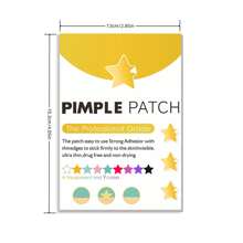 40/80/200/400/600/800 peças Adesivo em forma de estrela para acne, Adesivo corretor de manchas para pele facial, Adesivos para espinhas de acne - Dourado - Visão 10