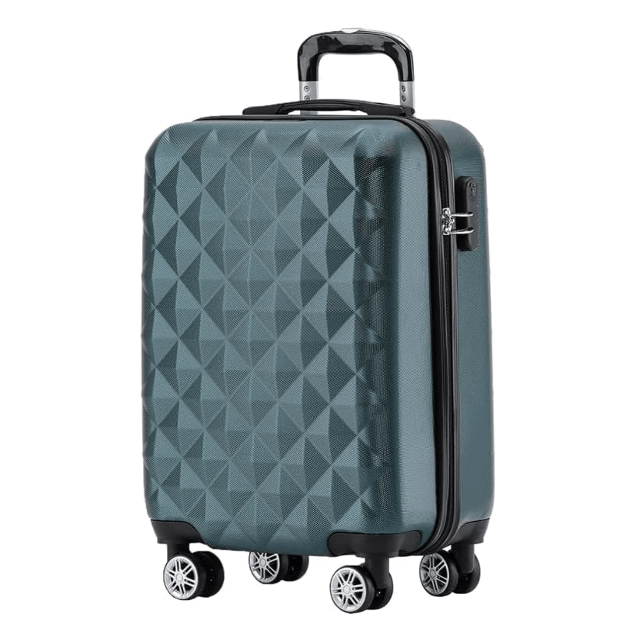 20 Zoll Handgepäck Koffer mit Rädern, leichte Hartschale ABS Reise Gepäck mit Zahlenschloss, ruhige 360° Doppelrollen Reisekoffer Koffer Gepäck für Schule Schul-Zubehör