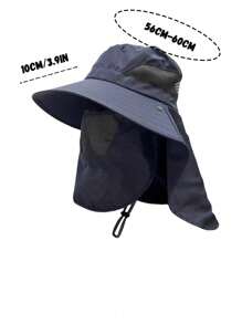 1pc Outdoor Face-Covering, Neck-Protecting Sun Protection Hat For Men And Women, Summer Large Brim Anti-UV Sun Hat, Fishing Hat, Mountaineering And Cycling Hat, Suitable For Outdoor Use. - Multicolor - View 7