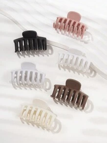 6个哑光迷你发爪夹，适合少量头发，可作发夹和发卡，适用于女士头饰、发卡、发夹、发夹、发卡、发爪夹，休闲秋冬发夹，适合女士度假装扮和夏季海滩造型 - 綻放雞蛋花 - 查看 13
