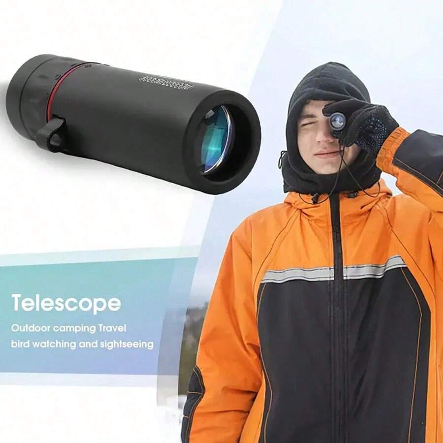 Telescopio monocular HD, monoculares de bolsillo impermeables para adultos con adaptador de