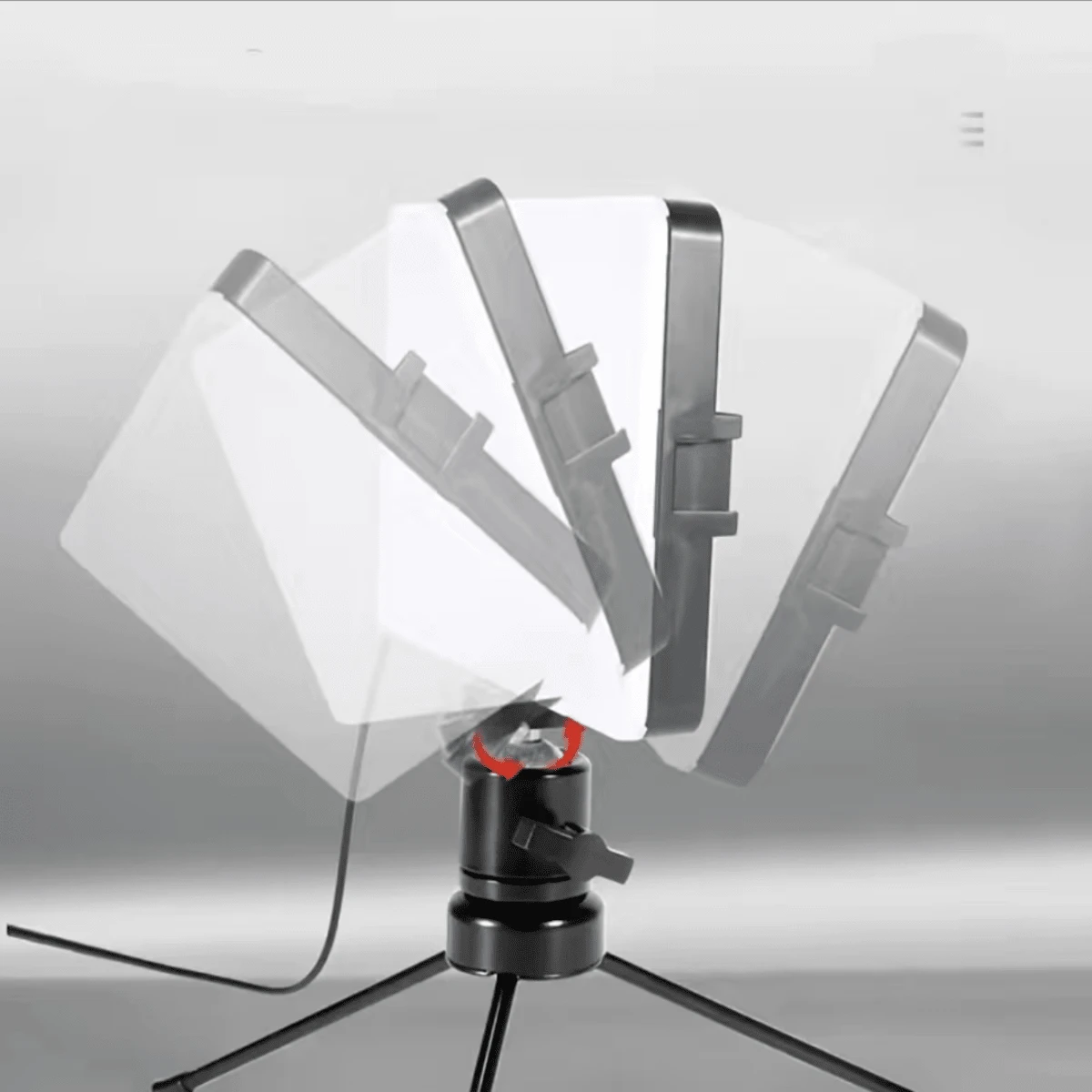 1 pièce Lumière vidéo LED, éclairage du panneau photo selfie réglable