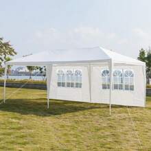 3 X 6m Four Sides Waterproof Tent With Spiral Tubes White