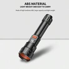 1pc Super Bright Flashlight For Outdoor Camping And Home Use With Long-Range Illumination And Extra-Long Battery Life - Black - View 2