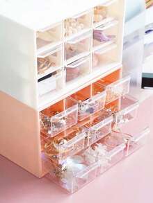 Desktop Storage & Display Box - Fioletowy - Zobacz 2