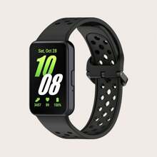 1pc Comfortable Breathable Style Colorful Buckle Silicone Wrist Strap Compatible With Samsung Galaxy Fit 3 R390 Rubber Replacement Bracelet Compatible With Galaxy Fit3 Silicone Watch Bands ﻿ As A Gift For Students Returning To School - Samsung Galaxy Fit 3 - View 14