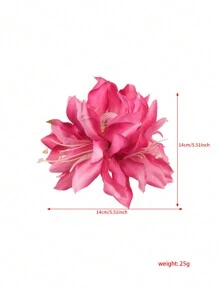 1 pieza de Pinza para el cabello con forma de flor de lirio estilo bohemio, pinza para el cabello con forma de flor como regalo del Día de San Valentín