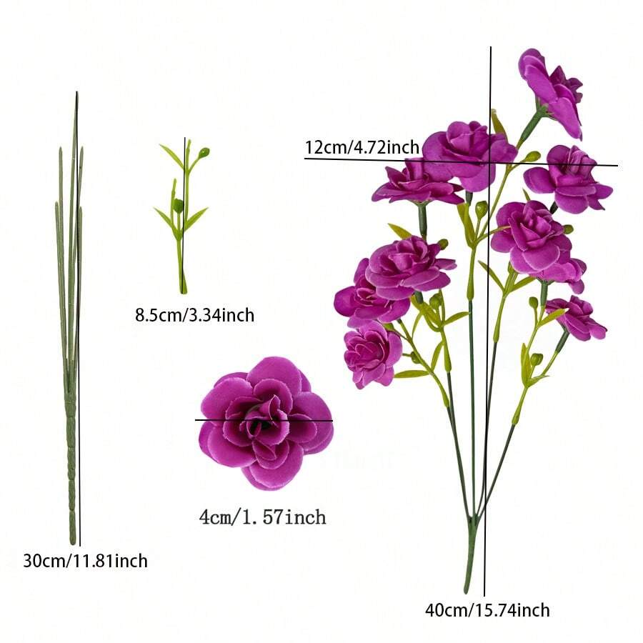 Hperu Hochzeitsstrauß Künstlich - Weißer Champagner Brautstrauß Aus Seide