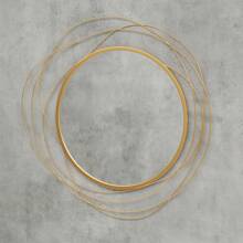 HOMCOM Metal Wall Art 25.6" In Round Wall Mirror - 金色 - 查看 9