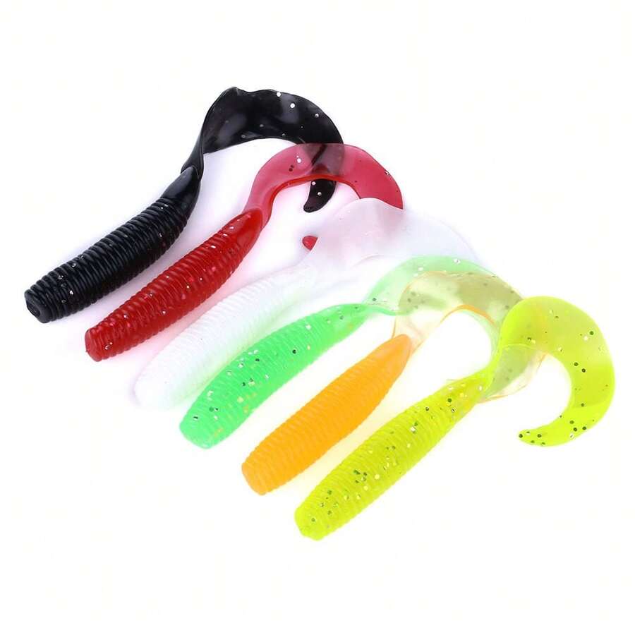 HENGJIA 10CM-7.7G Paddle Tail Swimbaits, 5PCS Soft Plastic Baits With Long Tails, Freshwater Fishing Lures For Bass, Trout,Pike,Crappie - Multicolor - View 1