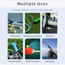 5pcs Anti-Slip, Wear-Resistant Hand Glue Sweatband For Badminton, Multiple Colors Available - Lime Green - View 4