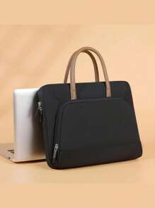 1pcs13寸14寸15寸多功能防水大容量电脑收纳手提单肩电脑包 - 彩色 - 查看 5