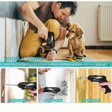 Atornillador inalámbrico, Juego De Destornillador Eléctrico Taladro Inalámbrico Recargable Portátil Atornillador inalámbrico KILIAN ETHAN De 3.6v, Kit De 47 Piezas, Juego De herramientas electricas - Negro - Ver 8