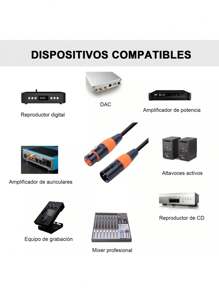 10 Conector  Xlr Para Canon Electrónica Audio Macho Y Hembra - Multicolor - Ver 5