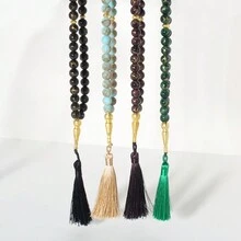 1入組彩色珠串繩結手鍊，穆斯林祈禱珠飾品 - 手鍊 - 查看 3