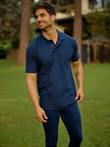 Playera Polo para Hombre Manga Corta 100% Algodón - ALFANI - Negro - Ver 8