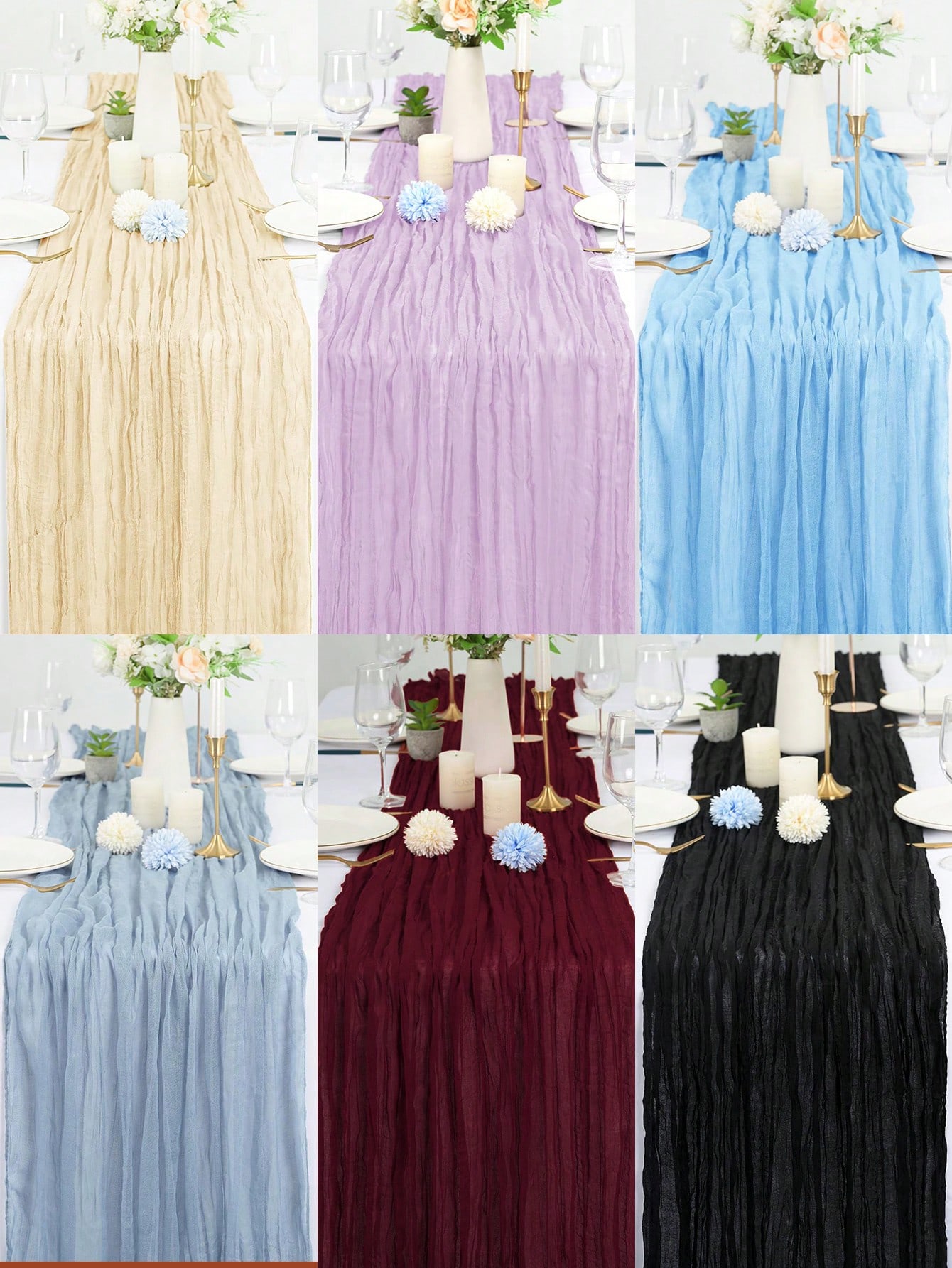 قطعة واحدة، مناديل طاولة بوليستر بوهيمية من الخيط...