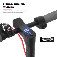 MADOG Electric Scooter With App-Enabled, E-Scooter Adults With 350W Motor, Up To 19 MPH & 22 Miles, Folding Electric Scooter With 10" Rubber Tires, Max Load 250lbs, Black - màu đen - Xem 2